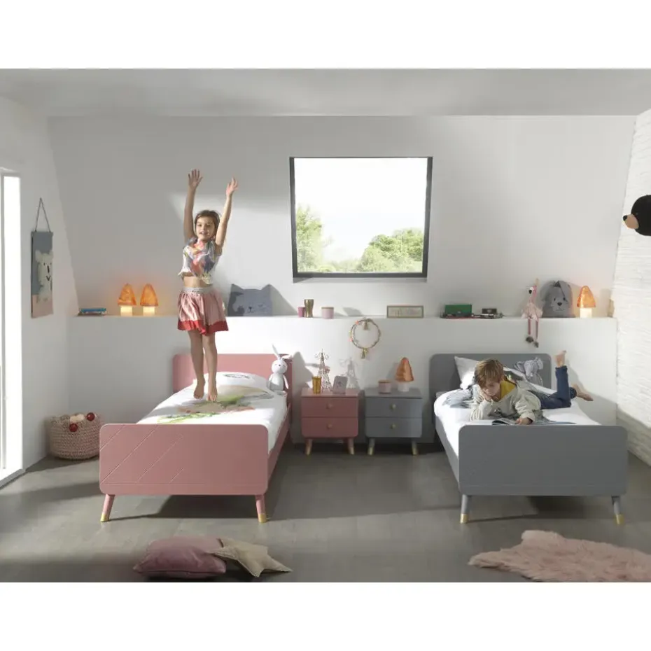 Bed Billy 90x200 - grijs