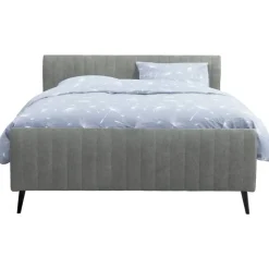 Bed Lieke - grijs/groen - 160x200 cm
