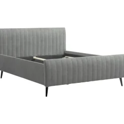 Bed Lieke - grijs/groen - 160x200 cm