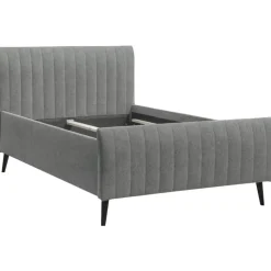 Bed Lieke - grijs/groen - 120x200 cm
