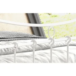 Bed Liza 140x200 met lattenbodem - wit