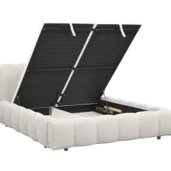 Bed Maudy met opbergruimte - ecru - 140x200 cm