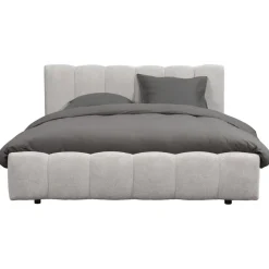 Bed Maudy met opbergruimte - lichtgrijs - 180x200 cm