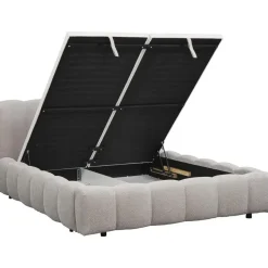 Bed Maudy met opbergruimte - lichtgrijs - 180x200 cm