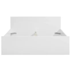 Bed Naia - hoogglans wit - 140x200 cm