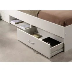 Bed Natan incl. lades - wit - 90x200 cm