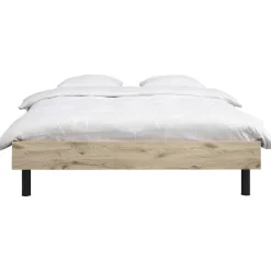 Bed Nova - eikenkleur - 140x200 cm
