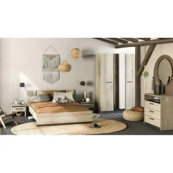 Bed Waylon 160 x 200 cm-Kronberg eik/Waterford eik