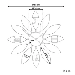 BEINWIL - Wandklok - Bruin - IJzer
