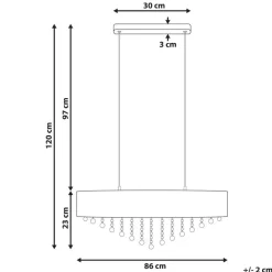 BELELLE - Kroonluchter - Zilver - Ijzer