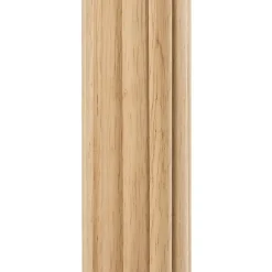 BELESSA - Staande lamp - Lichtbeige - Linnen/Rubberhout