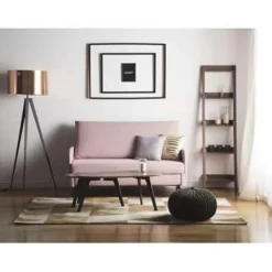 BELFAST - Slaapbank - Roze - Polyester