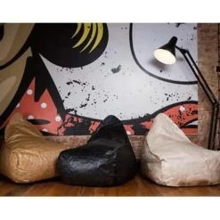 Beliani Zitzak DROP - Beige synthetisch materiaal