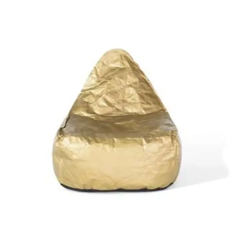 Beliani Zitzak DROP - Goud synthetisch materiaal