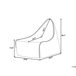 Beliani Zitzak DROP - Goud synthetisch materiaal
