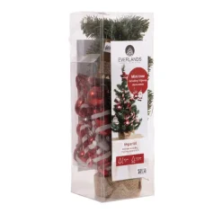 Bellatio Decorations Kunstboom - H75 cm - met kerstversiering