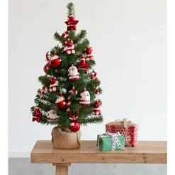 Bellatio Decorations Kunstboom - H75 cm - met kerstversiering