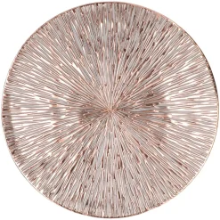 Bellatio design Placemats - 4 stuks - rond - bronskleurig - 38 cm