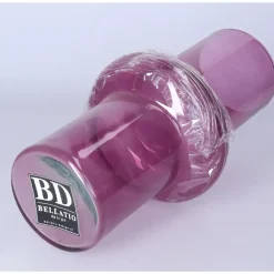 Bellatio Design Vaas - paars transparant glas - D15 x H31 cm