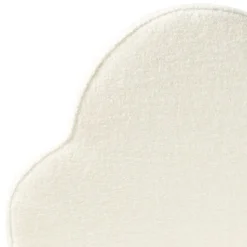 BELLEVUE - Eenpersoonsbed - Gebroken wit - 90 x 200 cm - Bouclé