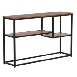 BELMONT - Consoletafel - Donkere houtkleur - MDF