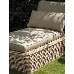 BELSITO - Ligstoel - Taupe - Rotan