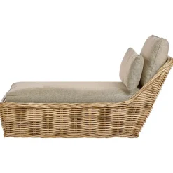 BELSITO - Ligstoel - Taupe - Rotan