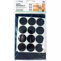 Benson Antikrasvilt - zelfklevend - 25x delig - zwart - meubelvilt