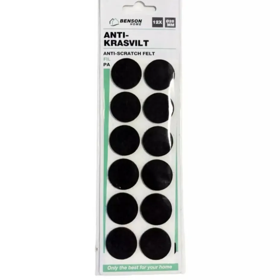 Benson Antikrasvilt - zelfklevend - 12x - 2.8 cm - bruin