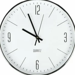 Benson Wandklok - zilverkleurig - D30 cm - minimalistisch design