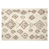 Berber Vloerkleed Hoogpolig Wit- Ikat - Interieur05 - 160 x 230 cm