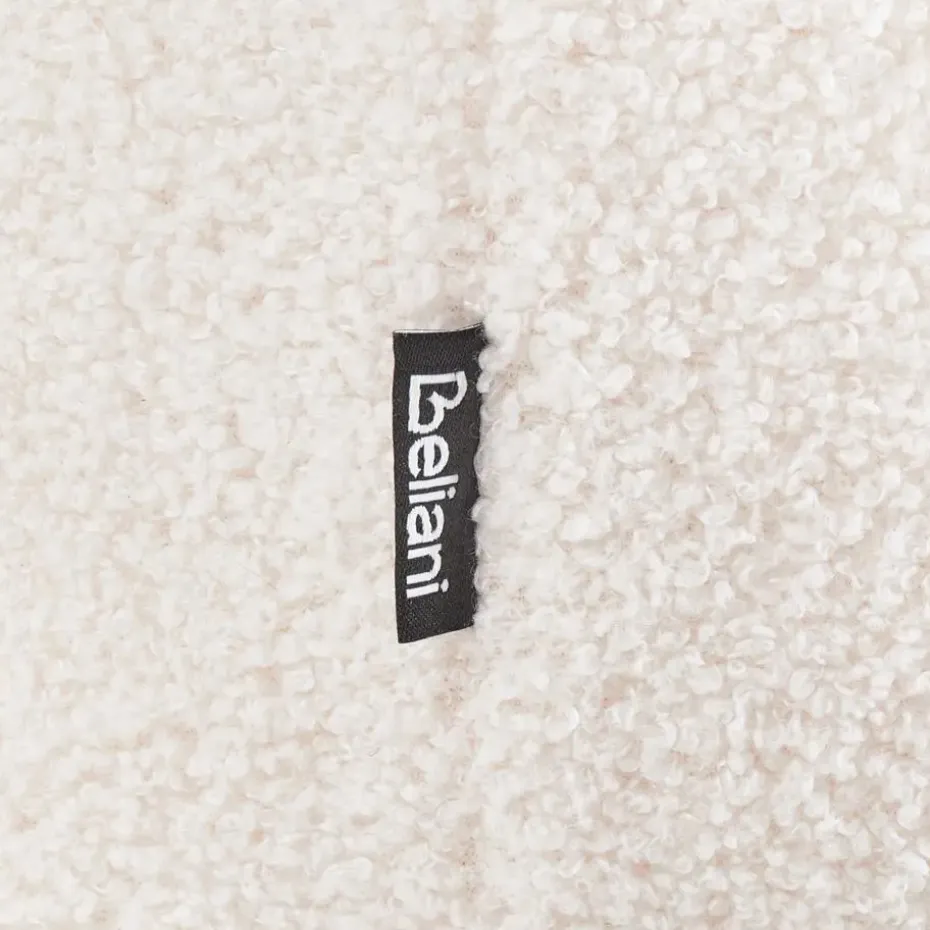 BEREA - Poef set van 2 - Gebroken wit - Bouclé