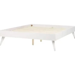 BERRIC - Tweepersoonsbed - Wit - 140 x 200 cm - MDF