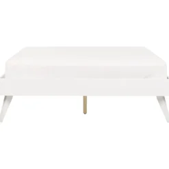 BERRIC - Tweepersoonsbed - Wit - 140 x 200 cm - MDF