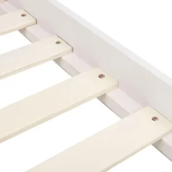 BERRIC - Tweepersoonsbed - Wit - 140 x 200 cm - MDF