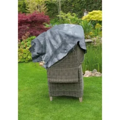 Beschermhoes voor stapelstoelen - grijs - 140 x 70 cm