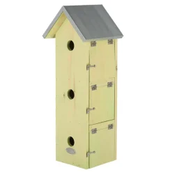 Best for Birds Vogelhuisje - mussenflat - hout - 51 x 19 cm