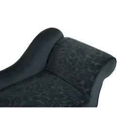 BIARRITZ - Chaise longue - Groen - Rechterzijde - Fluweel