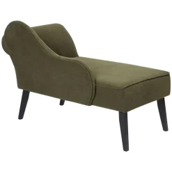 BIARRITZ - Chaise longue - Olijfgroen - Rechtszijdig - Polyester
