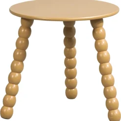 Bijzettafel Avila - bruin - 40xØ40 cm