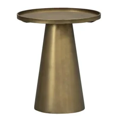 Bijzettafel Axel - goudkleurig metaal - 45x40x40 cm