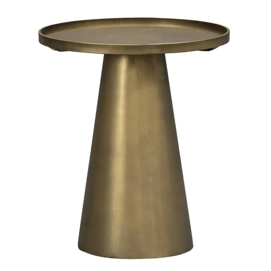 Bijzettafel Axel - goudkleurig metaal - 45x40x40 cm