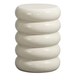 Bijzettafel Barbella - beige - 45xØ33 cm