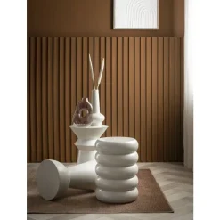 Bijzettafel Barbella - beige - 45xØ33 cm