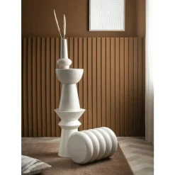 Bijzettafel Barbella - beige - 45xØ33 cm