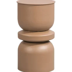 Bijzettafel Barcelona - bruin - 55xØ31 cm