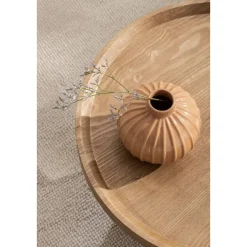 Bijzettafel Donna - naturel - Ø50x33 cm