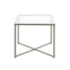 Bijzettafel Indor - glas - 45x50x50 cm