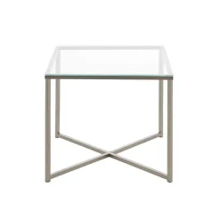 Bijzettafel Indor - glas - 45x50x50 cm