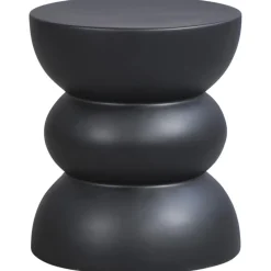 Bijzettafel Lugo - zwart - 44xØ38 cm